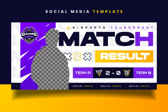 E-sports Logo and Banner Flyer Template for Gaming Team or Tournament
