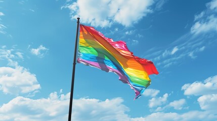 The rainbow pride flag