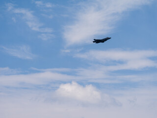 airshow, F35, F-35, fighter jet, airplane, sky, jetstream
