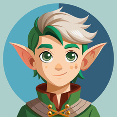 leprechaun cartoon elf vector illustration