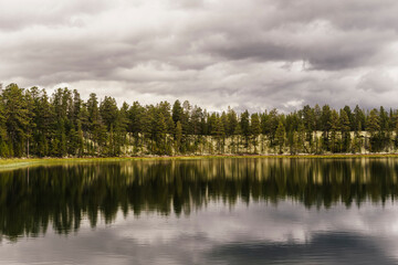 By the Kroktjønna Lakes of Fjellregionen by Grimsbu, Folldal, Norway, in summer.