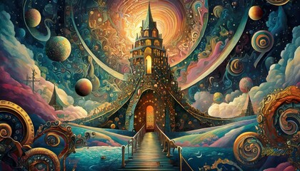 Fototapeta premium fantasy landscape