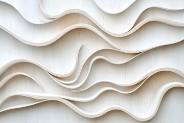 Obraz premium Abstract background of white plywood texture created with generative AI