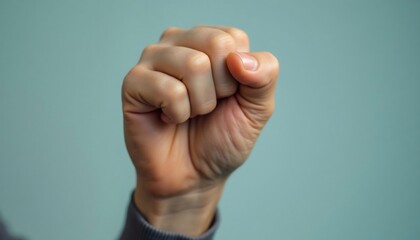 Fist-pump closeup