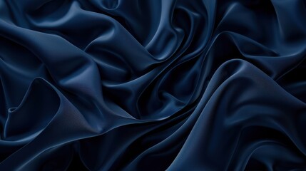 Fototapeta premium Abstract Blue Silk Drapes