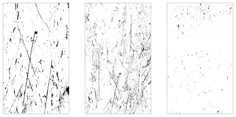 Set of grunge distressed texture background. Vintage grunge background with dirty edges and scratches. Distressed paper with old, worn overlay effect