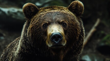 Grizzly Bear Portrait in the Wild