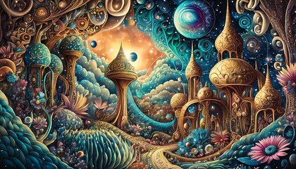 Fototapeta premium fantasy landscape
