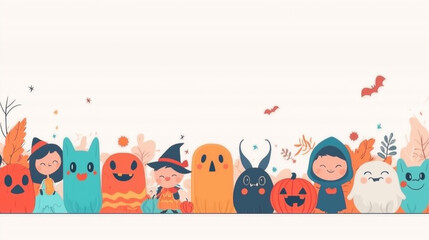 Fototapeta premium doodle of Halloween party