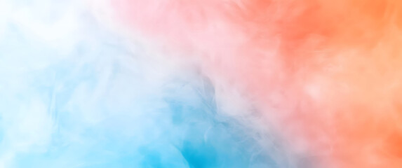 Fototapeta premium Soft pastel colors blend together in an ethereal mist at dusk, creating a serene and calming atmosphere