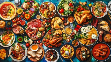 Culinary Diversity: Global Harmony on a Shared Table
