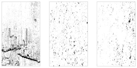 Set of grunge distressed texture background. Vintage grunge background with dirty edges and scratches. Distressed paper with old, worn overlay effect