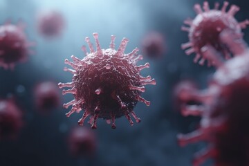 Immune pathway regulation, abstract depiction of environmental triggers, and a detailed 3D visualization.