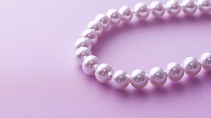 Obraz premium Close-up of a Pearl Necklace