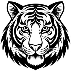 Tiger Head Vector Logo Style