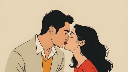 Romantic Embrace: A Captivating Moment of Intimacy