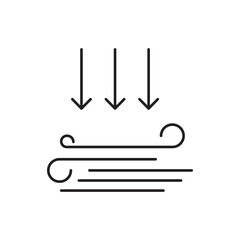 air pressure icon design, isolated on white background, vector illustration