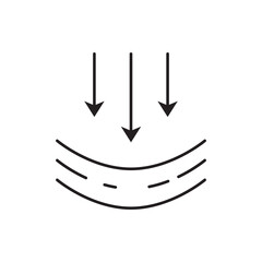 air pressure icon design, isolated on white background, vector illustration