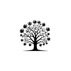 Silk cotton tree Silhouette