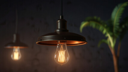 old lamp on the wall