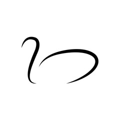 Minimalist Swan