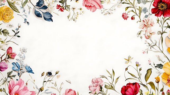 Mughal Garden illustration,Mughal Garden elements collection,Mughal Garden wedding invitation,Mughal Garden frame