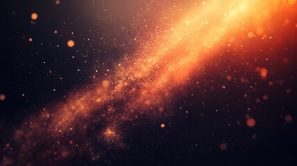 Fototapeta premium Vintage film-style background with intense grain and scattered dust, featuring a genuine lens flare shot in a studio setting 