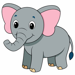 Elephant Vector cartoon-style Illustration