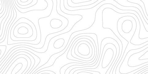 The black on white contours topography stylized map of geography with lines, Geographic mountain relief contour map, Dark on black and white topographic geometric abstract background with lines.