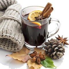 mulled wine with spices