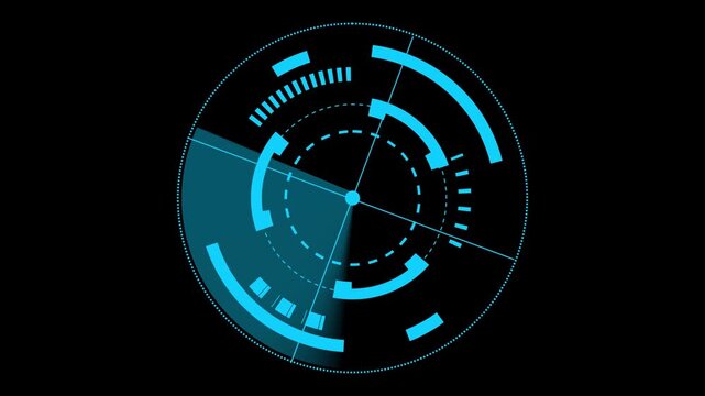 Scanning navigation radar or sonar green screen for submarines or ships of black  background . NR12
