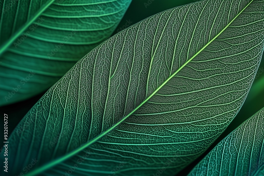 Wall mural Tropical leaf veins