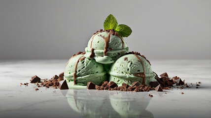 A sweety Icecream with white background 