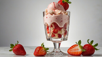 A sweety Icecream with white background 