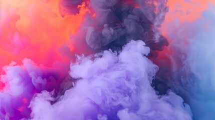 Fototapeta premium purple black and orange smoke background for Halloween
