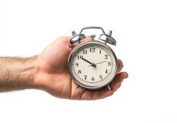 Alarm Clock in Hand