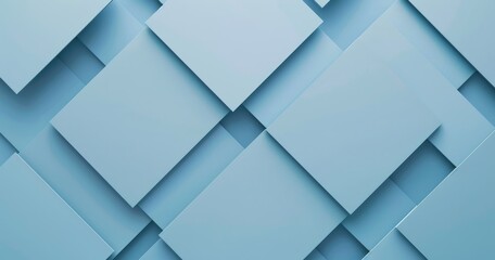 Obraz premium A visually appealing abstract background featuring overlapping light blue rectangles, ideal for design and digital projects.