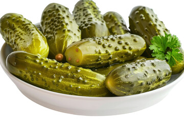 Sweetened Pickle Perfection Isolated On Transparent Background