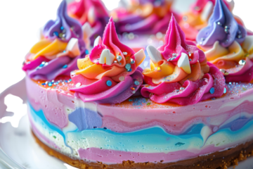 Whimsical Unicorn Treat Isolated On Transparent Background