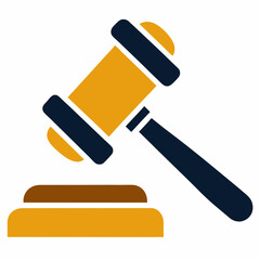 Vector Design Referee's Gavel on a White Background art vector illustration