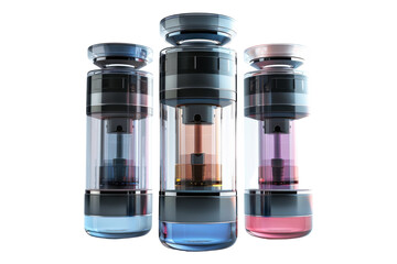 Futuristic Vapes with Cleaning Technology Isolated On Transparent Background