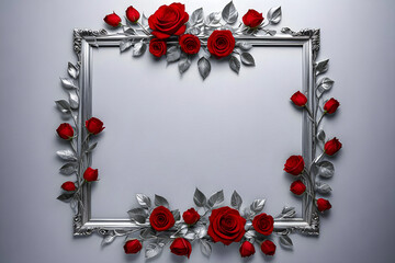 Flower frame background 