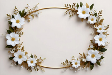 frame of flowers