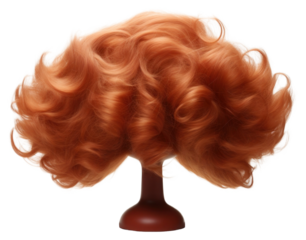 PNG Wig hairstyle headshot portrait.