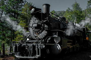 Fototapeta premium Vintage Steam Powered Locomotive