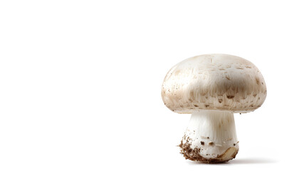 Mushroom champignon isolated on white background