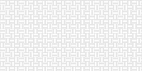 Seamless geometric square grid overlapping in vector repeatable stripe diagonal background. Modern abstract stylish black and white linear background. Luxury repeat design template.