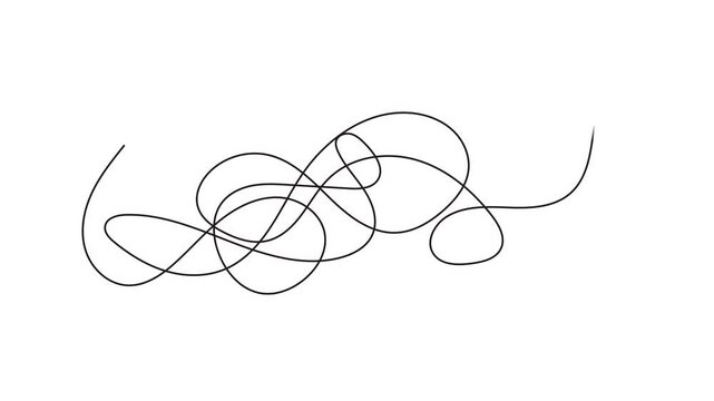 doodle or scribble animation  hand drawn on white background