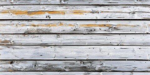 Obraz premium Textured white wood planks with natural weathered details