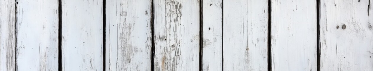 Obraz premium Textured white wooden planks with natural weathered appearance